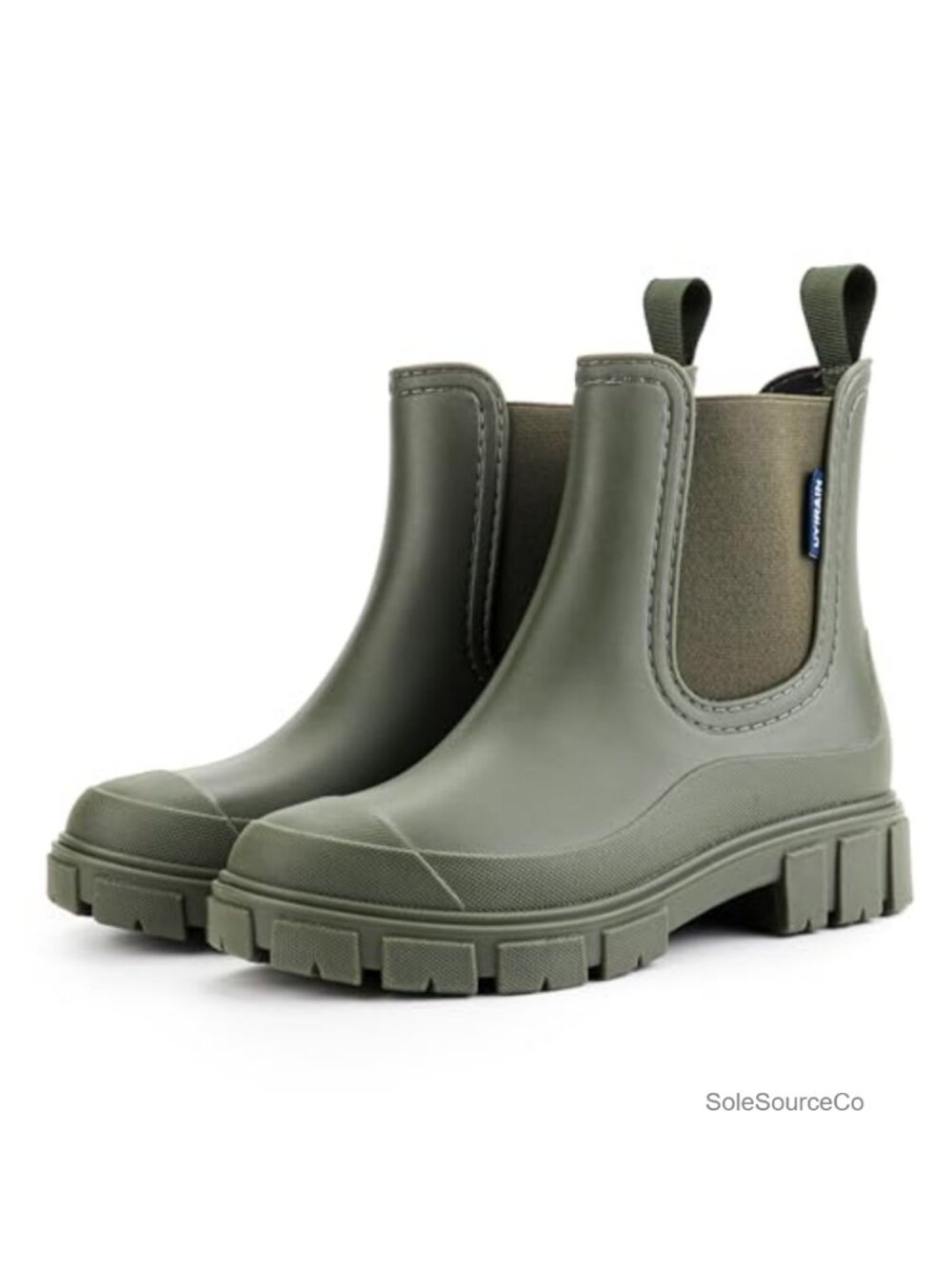 Waterproof Chelsea Ankle Rain Boots Non Slip Womens Garden Outdoor